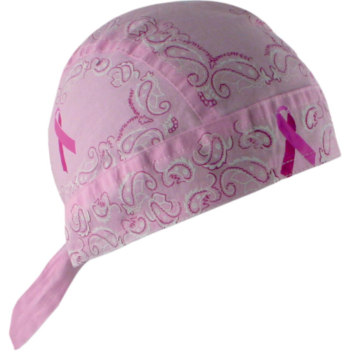 Zan Headgear - Zan Headgear Flydanna Headwrap - ZBC05 - Breast Cancer Pink Paisley - OSFM
