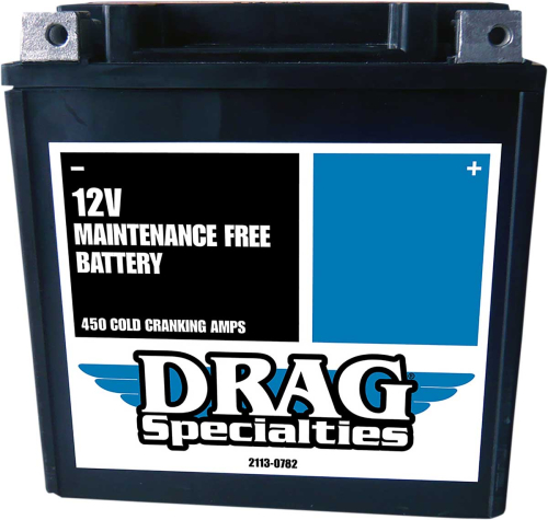 Drag Specialties - Drag Specialties AGM Maintenance-Free Battery - 2113-0782