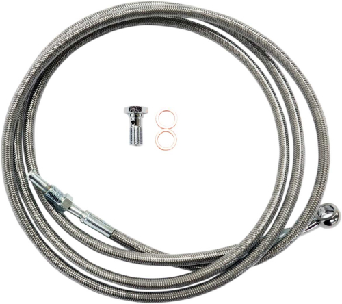 LA Choppers - LA Choppers Stainless Steel Clutch Line Kit - For 12-14in. Ape Hanger - LA-8052C13