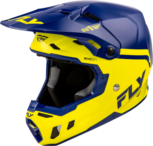 Fly Racing - Fly Racing Formula CC Objective Helmet - 73-4348S - Navy/Yellow - Small