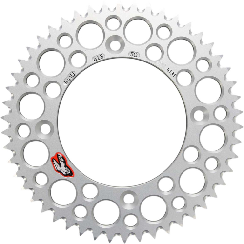 Renthal - Renthal Ultralight Rear Sprocket - Silver - 50T - 441U-428-50GPSI