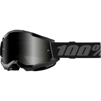 100% - 100% Strata 2 Sand Goggles - 50030-00004 - Black/Smoke Lens - OSFM
