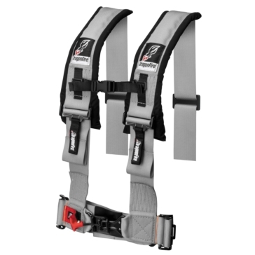 Dragonfire Racing - Dragonfire Racing 4-Point H-Style Harness - Gray - 3in. - 521357