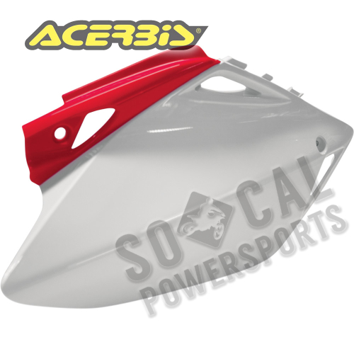 Acerbis - Acerbis Side Panels - White/Red - 2043240215