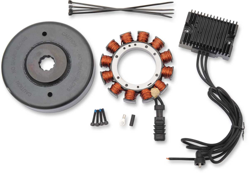 Drag Specialties - Drag Specialties Heavy-Duty 32A Charging Kit - Black Regulator - 2112-1204