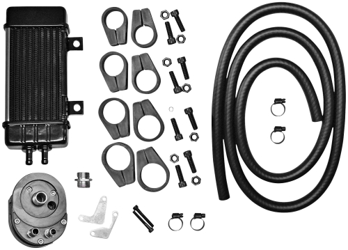 Jagg - Jagg Vertical 10 Row Oil Cooler - Wideline - Chrome - 750-2080