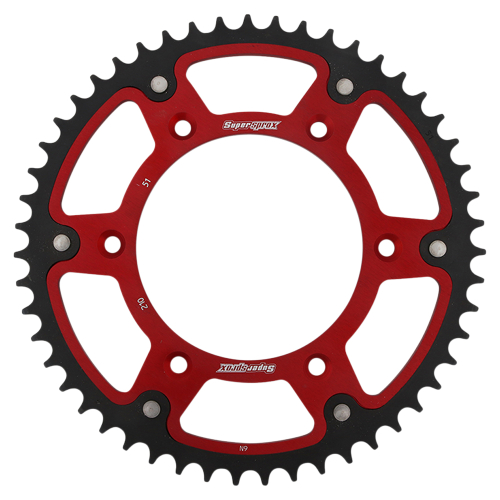 Supersprox - Supersprox Stealth Rear Sprocket - 51T - RST-210-51-RED