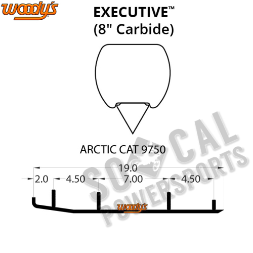 Woodys - Woodys Executive Series Flat-Top Carbide Runners - WAT-9750
