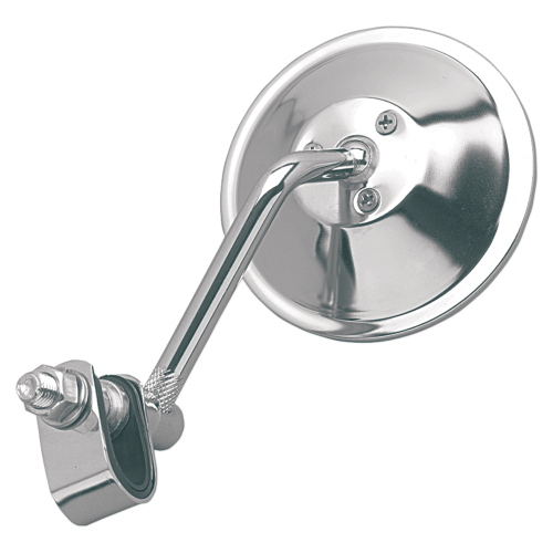 Emgo - Emgo Universal Clamp-On Mirror - Round 4in. Stem - Tinted - 20-06804