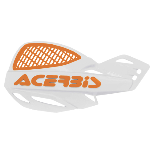 Acerbis - Acerbis Uniko Vented Handguards - White/Orange - 2072671088