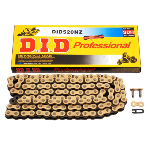 D.I.D - D.I.D 520 NZ Super Non O-Ring Chain - 114 Links - Natural - 520NZX114FB
