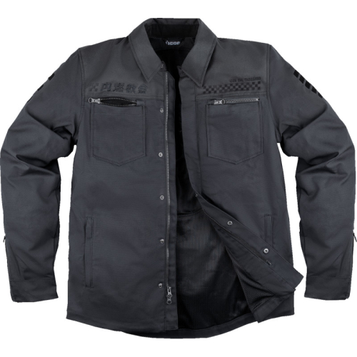 Icon - Icon Upstate Canvas CE National Jacket - 2820-6562 - Black - Large