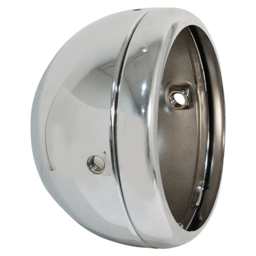 Emgo - Emgo 5 3/4in. Lucas Style Side Mount Headlight Shell - Chrome - 66-65073
