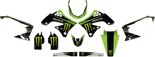 DCOR - DCOR Monster Energy Kawasaki Complete Graphics Kit - White - 20-20-458