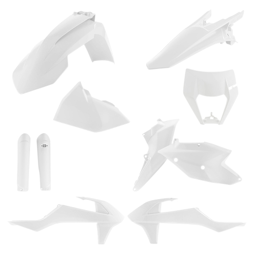 Acerbis - Acerbis Full Plastic Kit - White - 2733420002