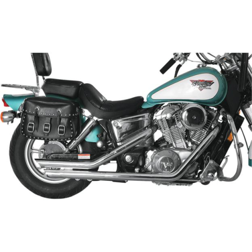 Mac - Mac 2 1/4in. Slash-Back Staggered Drag Pipes - Chrome - 001-3944