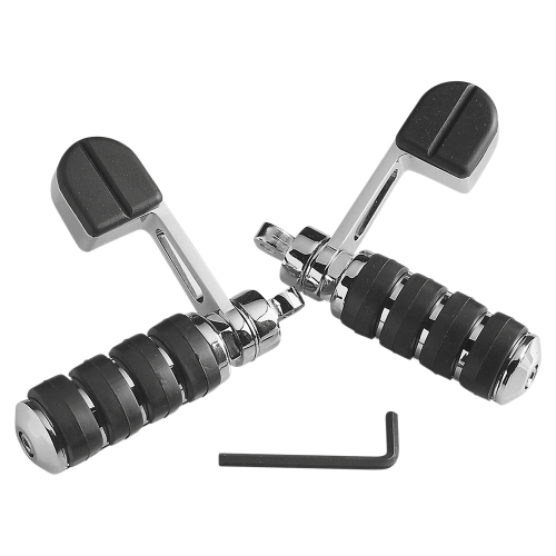 Kuryakyn - Kuryakyn ISO-Stirrups with Large ISO-Pegs - Male Mount - 8075