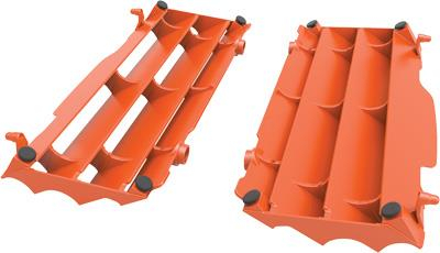 Polisport - Polisport Radiator Louvers - Orange - 8455300002