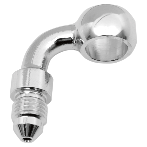 Russell - Russell Cycleflex Universal Brake Line Fitting - 12mm Banjo x #3 Male 90 Degrees - R4054C