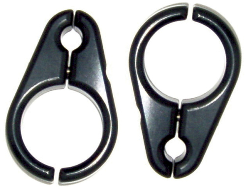 ModQuad - ModQuad 3/4in. Biillet Brake Line Clamps - Black Anodized - 5/16in. - BLC-1BLK