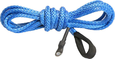 KFI Products - KFI Products Synthetic Winch Line - 3/16in x 12ft - Blue - SYN19-B12