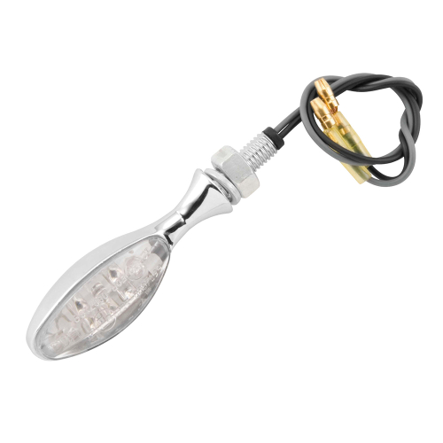 BikeMaster - BikeMaster Torpedo LED Turn Signals - Chrome - 266218