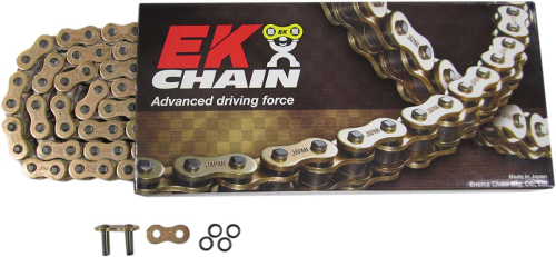 EK Chain - EK Chain 530 MVXZ2 Quadra X-Ring Chain - 120 Links - Gold - 530MVXZ2-120/G