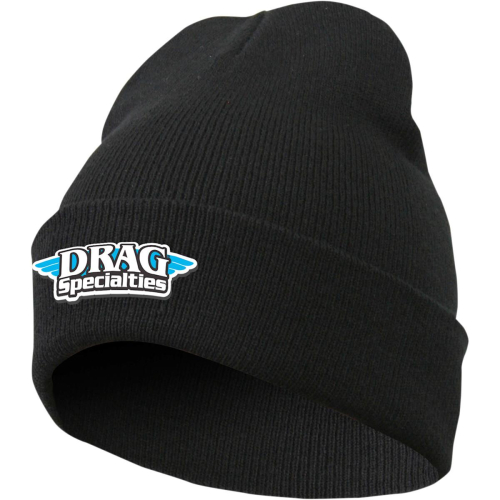 Throttle Threads - Throttle Threads Drag Specialties Stocking Cap - DRG23B12BKOR - Black - OSFM