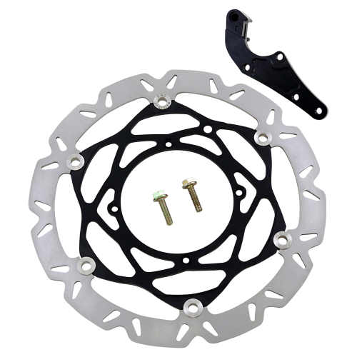 EBC - EBC Supermoto Carbon Fiber Look Contour Brake Rotor Kit - SMX6184K9