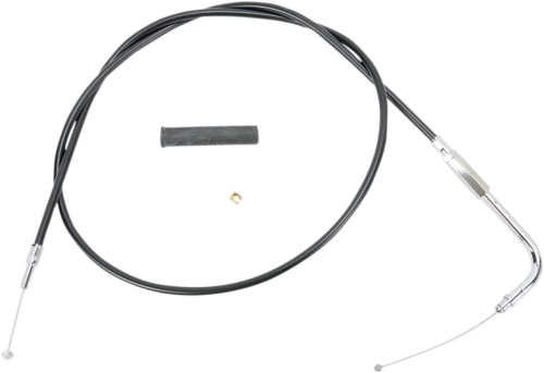 Drag Specialties - Drag Specialties Alternative Length Black Vinyl Throttle Cable - 48 1/2in. - 4332109B