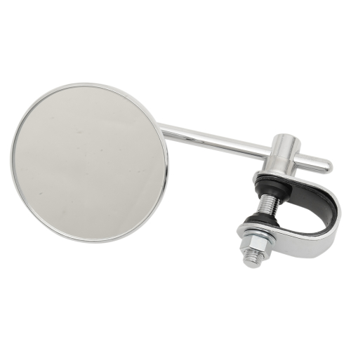 Emgo - Emgo 3in. Chrome Stamped Mirror - Clamp Style Stem Length 4in. - 20-06814