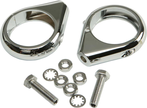 HardDrive - HardDrive Turn Signal Clamps - 49mm - Chrome - 41-040