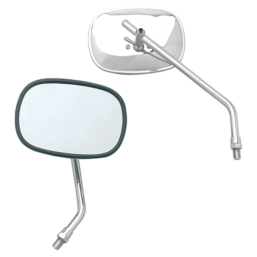 Emgo - Emgo Universal Rectangular Mirror - Stamped Steel - Harley Type - 20-34900