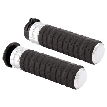 Arlen Ness - Arlen Ness SpeedLiner Grips - Chrome - 500-003