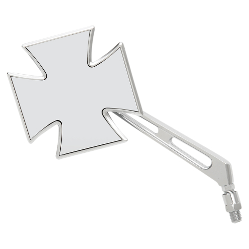 Emgo - Emgo Maltese Cross Mirror - 10mm Split Stem L.H. - 20-34864A