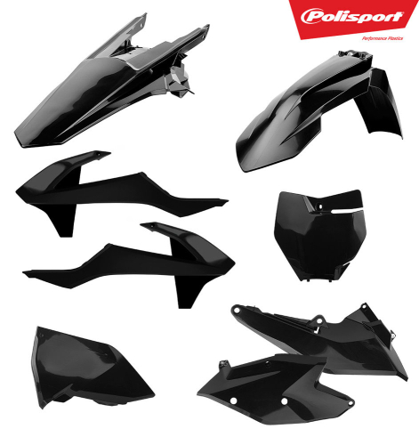 Polisport - Polisport Plastic Kit - Black - 90709