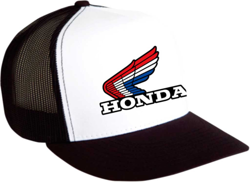 Factory Effex - Factory Effex Honda Vintage Snapback Hat - 18-86302 - Black/White - OSFM