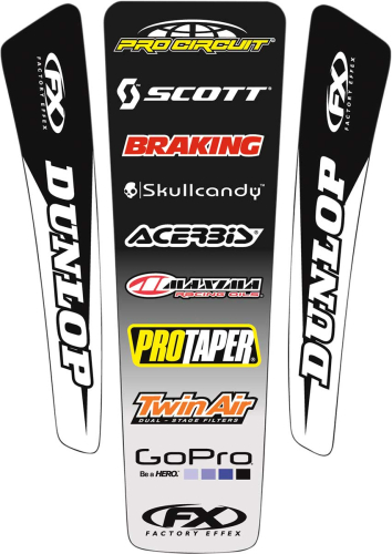 Factory Effex - Factory Effex Universal Rear Fender Graphics - Style 2 - 16-32020