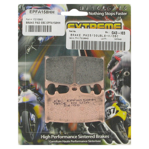 EBC - EBC EPFA Series Sintered Brake Pads - EPFA185HH