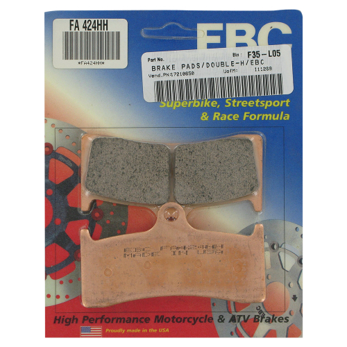 EBC - EBC Double-H Sintered Brake Pads - FA424HH