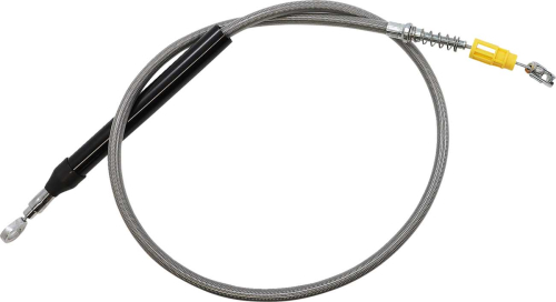 LA Choppers - LA Choppers Clutch Line - Stainless Braided with 15-17in. Ape Hangers - LA-8155C16