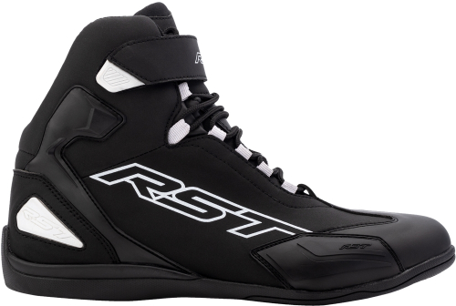 RST - RST Sabre Moto Shoes - 103053BLK-42 - Black/Black/White - 42
