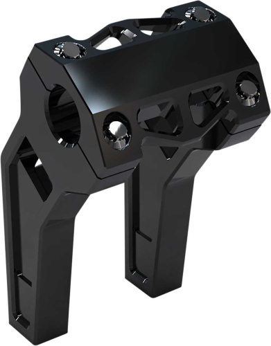 LA Choppers - LA Choppers 1.25in. Pullback Riser Kit - 6in. - Black Anodized - LA-7481-06B