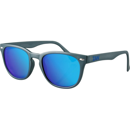 Zan Headgear - Zan Headgear NVS Sunglasses - EZNV04 - Matte Gunmetal/Smoked Cyan Lens