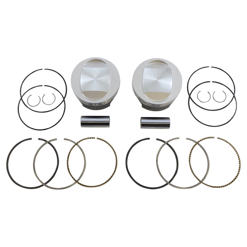 Wiseco - Wiseco Tracker Series Piston Kit (103ci.) - .010in. Oversized, 10.5:1 Compression - K0210P1