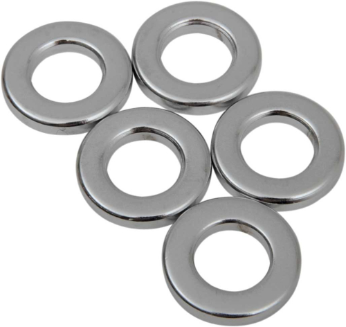 Drag Specialties - Drag Specialties Chrome Steel Spacers - 3/8in. x 1/8in. - MPB513