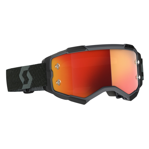 Scott USA - Scott USA Fury Goggles - 272828-0001280 - Black/Orange / Orange Chrome Works Lens - OSFM