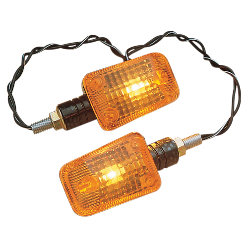 K&S Technologies - K&S Technologies Mini-Stalk Marker Lights - Carbon with Amber Lens - 25-8149