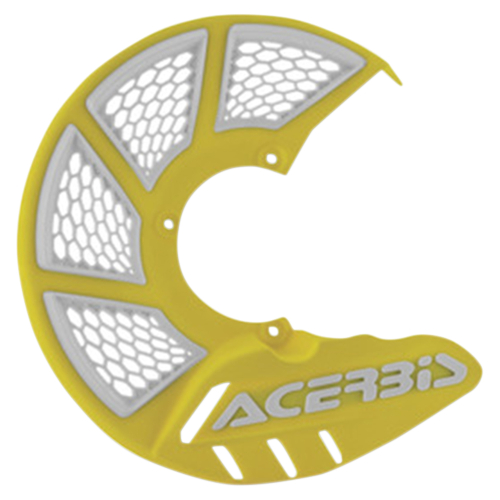 Acerbis - Acerbis X-Brake 2.0 Vented Front Disc Cover - Yellow/White - 2449491070