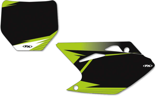 Factory Effex - Factory Effex Graphic Number Plate Backgrounds - Black - 12-64120
